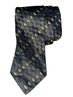 NWT Vintage Peter Thomas by Superba 100% Imported Silk Tie- Green & Blue